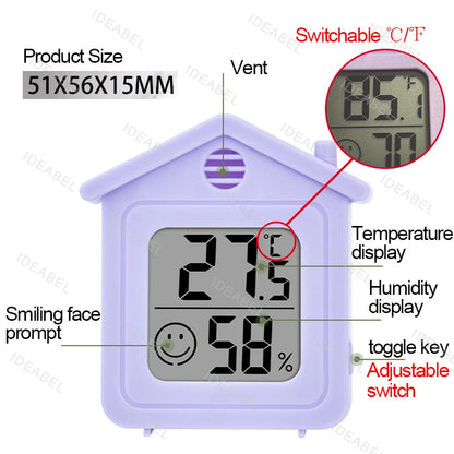 Mini LCD Thermometer Hygrometer – Indoor Temperature & Humidity Meter Sensor for Home or Office