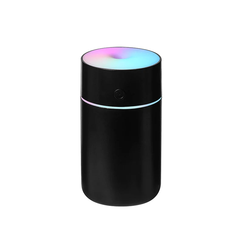230ML Wireless Portable Humidifier – USB Rechargeable Mini Aroma Diffuser with Colorful Lights for Home & Car