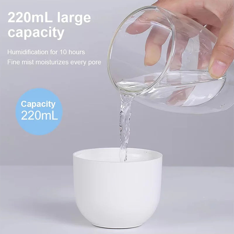 220ML Water Drop USB Humidifier – Portable Silent Air Diffuser for Home & Office