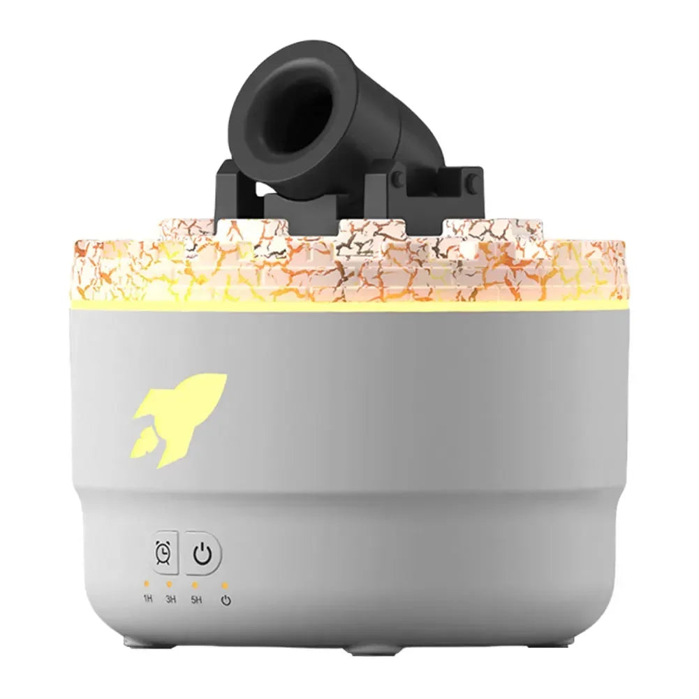 Volcanic Crack Cannon Humidifier – Essential Oil Aroma Diffuser with Explosive Light Effect for Bedroom