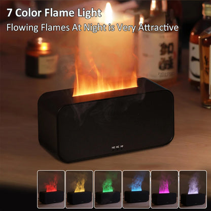 120ML 7-Color Flame Aroma Diffuser – Humidifier with Timer for Home, Bedroom & Office