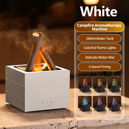 Bonfire Flame Aroma Diffuser – Ultrasonic Cool Mist Humidifier with LED Essential Oil Lamp