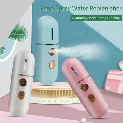 12ML Handheld USB Facial Steamer – Portable Rechargeable Hydrator for Deep Skin Moisture & Care