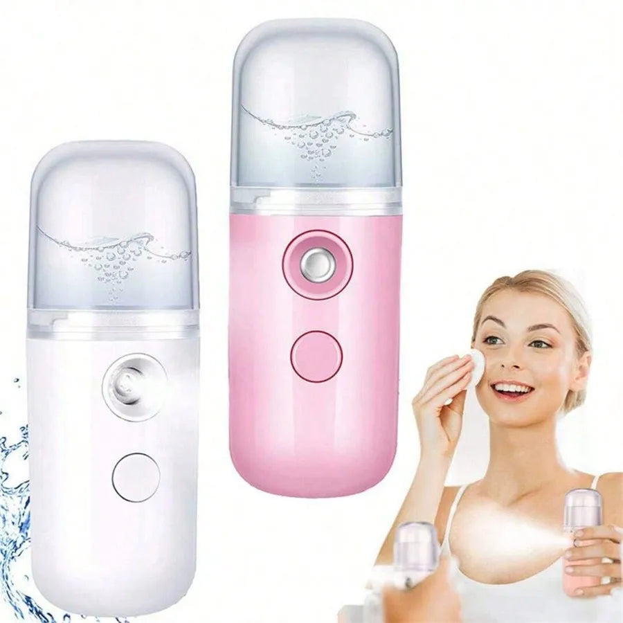 30ML Mini Wireless Nano Mist Sprayer – Portable Rechargeable Face & Air Humidifier