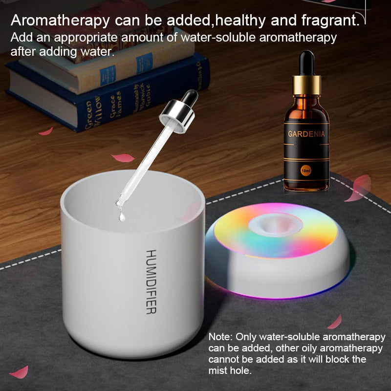 180ML Mini USB Aroma Diffuser – Portable Air Humidifier & Night Light