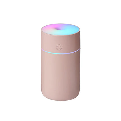 230ML Wireless Portable Humidifier – USB Rechargeable Mini Aroma Diffuser with Colorful Lights for Home & Car