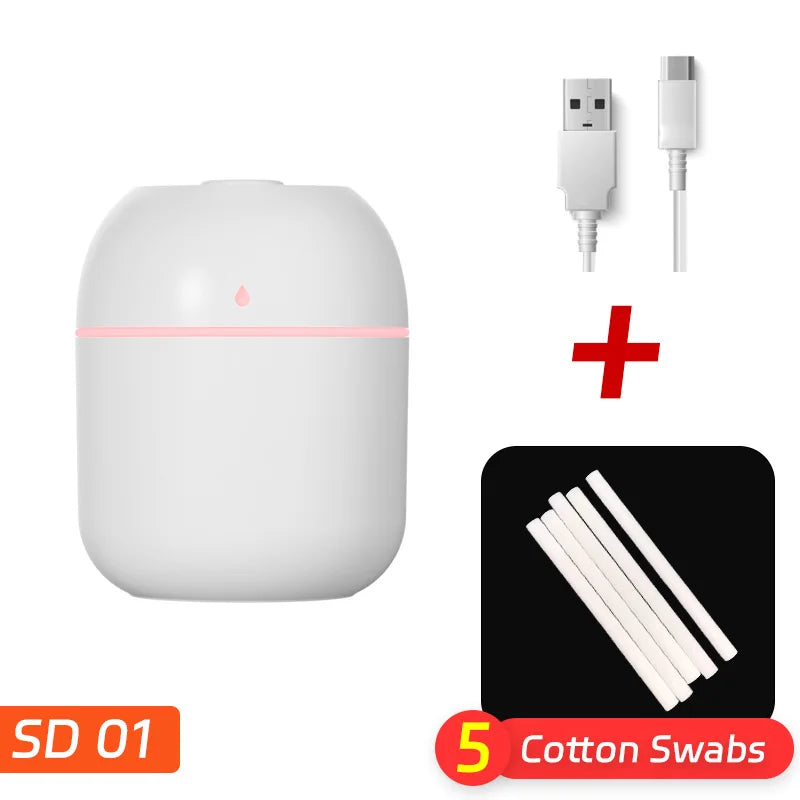220ML Water Drop USB Humidifier – Portable Silent Air Diffuser for Home & Office