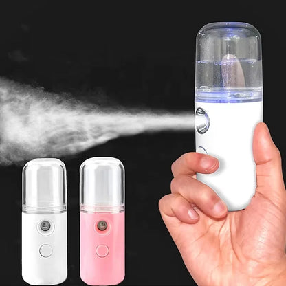 30ML Mini Wireless Nano Mist Sprayer – Portable Rechargeable Face & Air Humidifier
