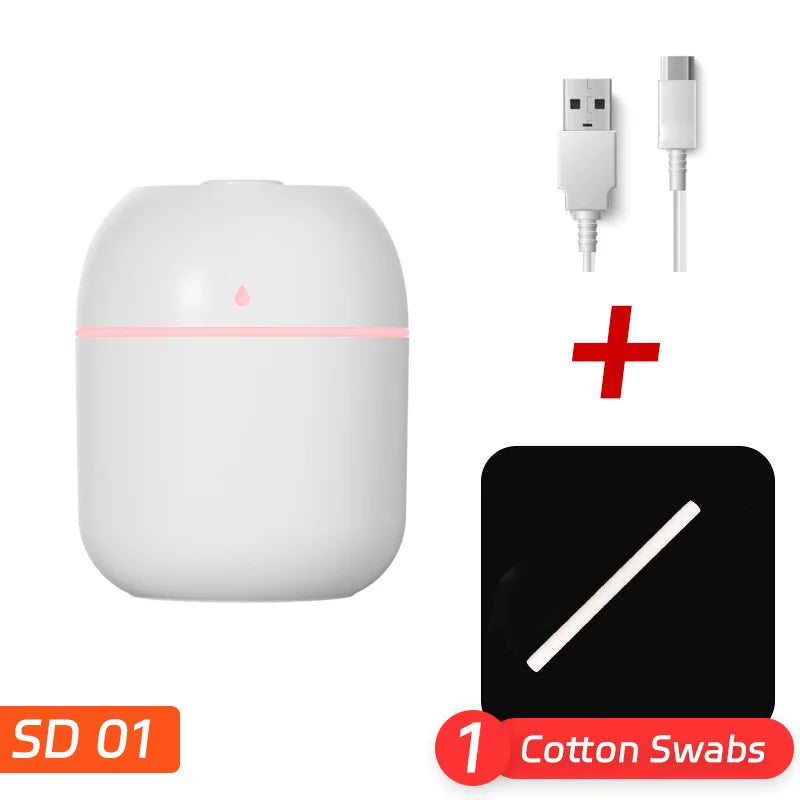 220ML Water Drop USB Humidifier – Portable Silent Air Diffuser for Home & Office
