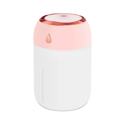 330ML Portable USB Air Humidifier – Mini Aroma Diffuser with LED Cool Light for Home, Car & Plants